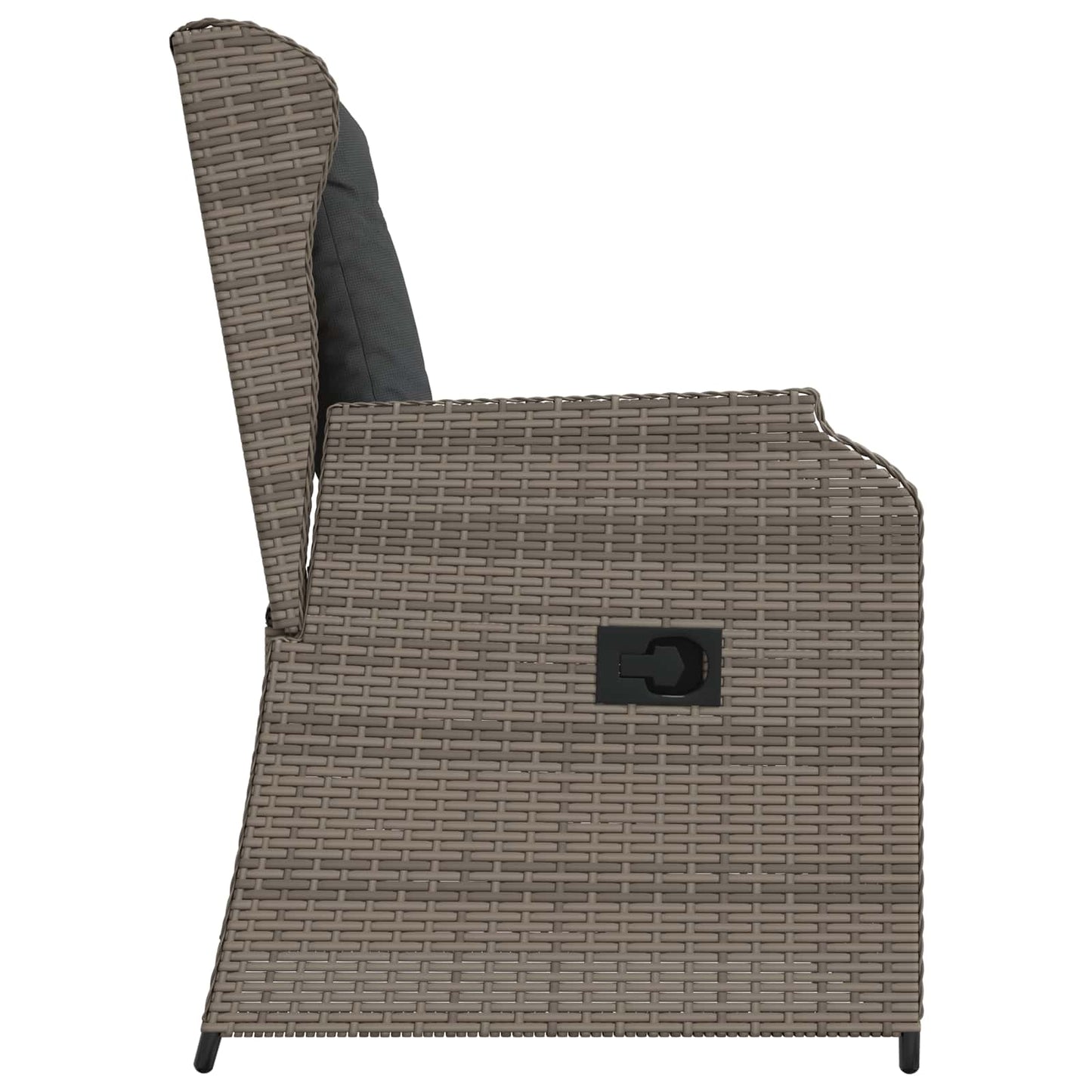 Gartenbank 2 pcs Grau Poly-Rattan