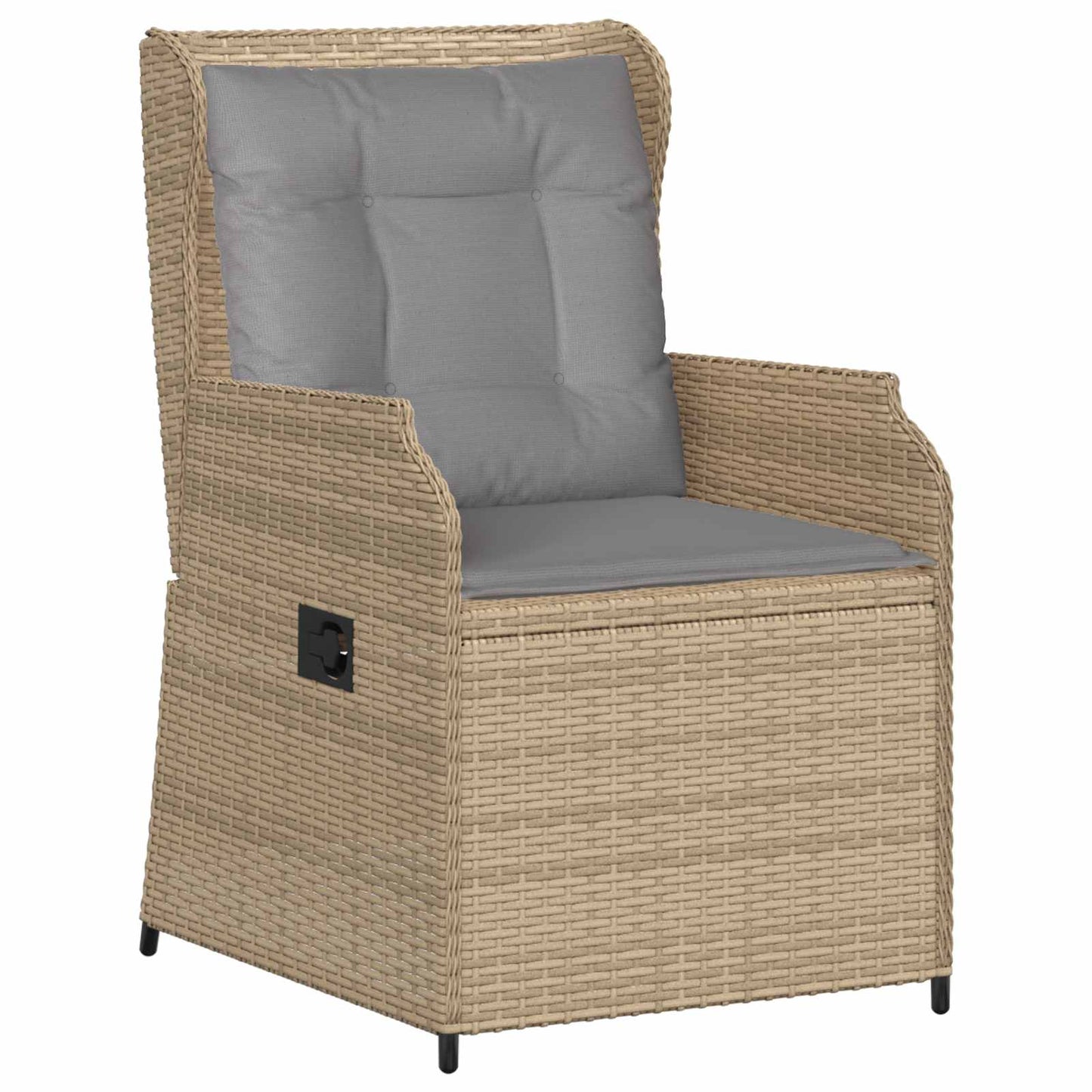 Gartenbank 2 pcs Beige Poly-Rattan