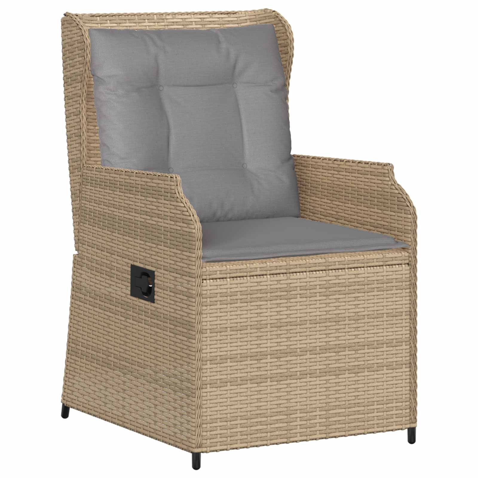 Gartenbank 2 pcs Beige Poly-Rattan