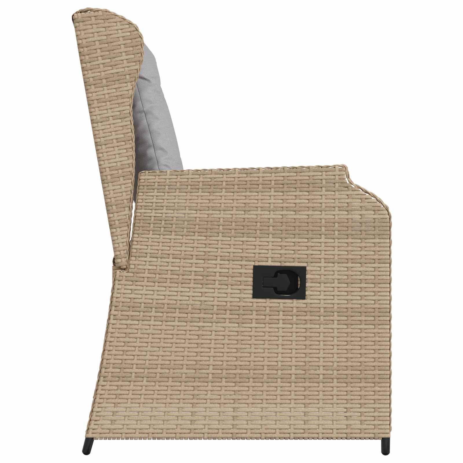 Gartenbank 2 pcs Beige Poly-Rattan
