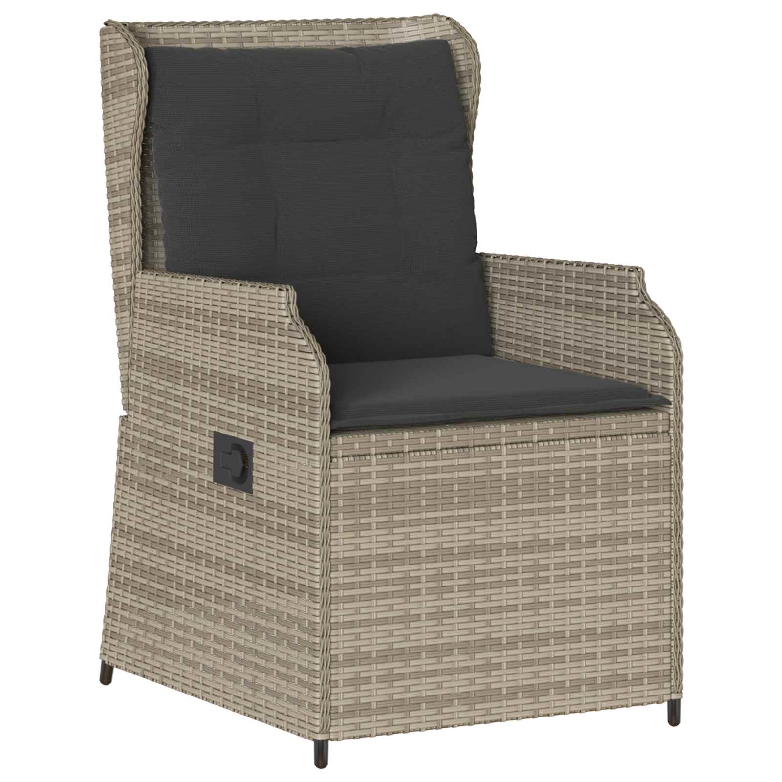 Gartenbank 2 pcs Hellgrau Poly-Rattan