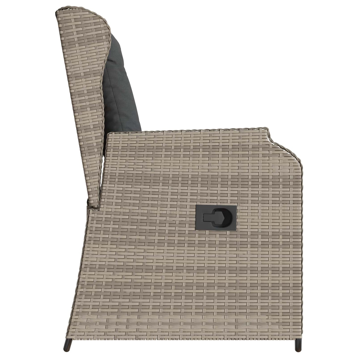 Gartenbank 2 pcs Hellgrau Poly-Rattan