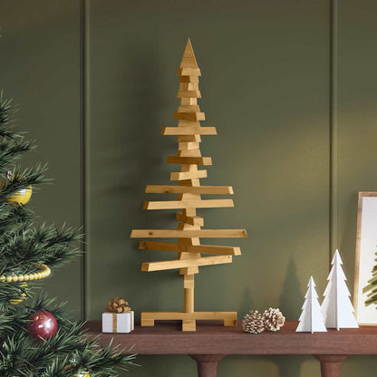 Holz Weihnachtsbaum KOTKA 90 cm Massives Kiefernholz
