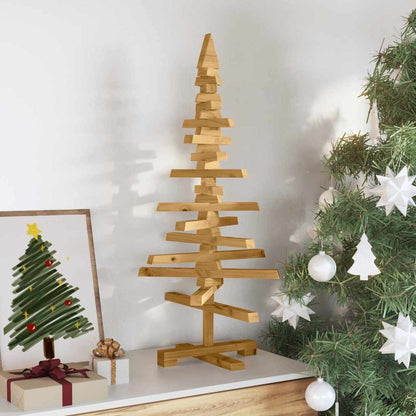Holz Weihnachtsbaum KOTKA 90 cm Massives Kiefernholz