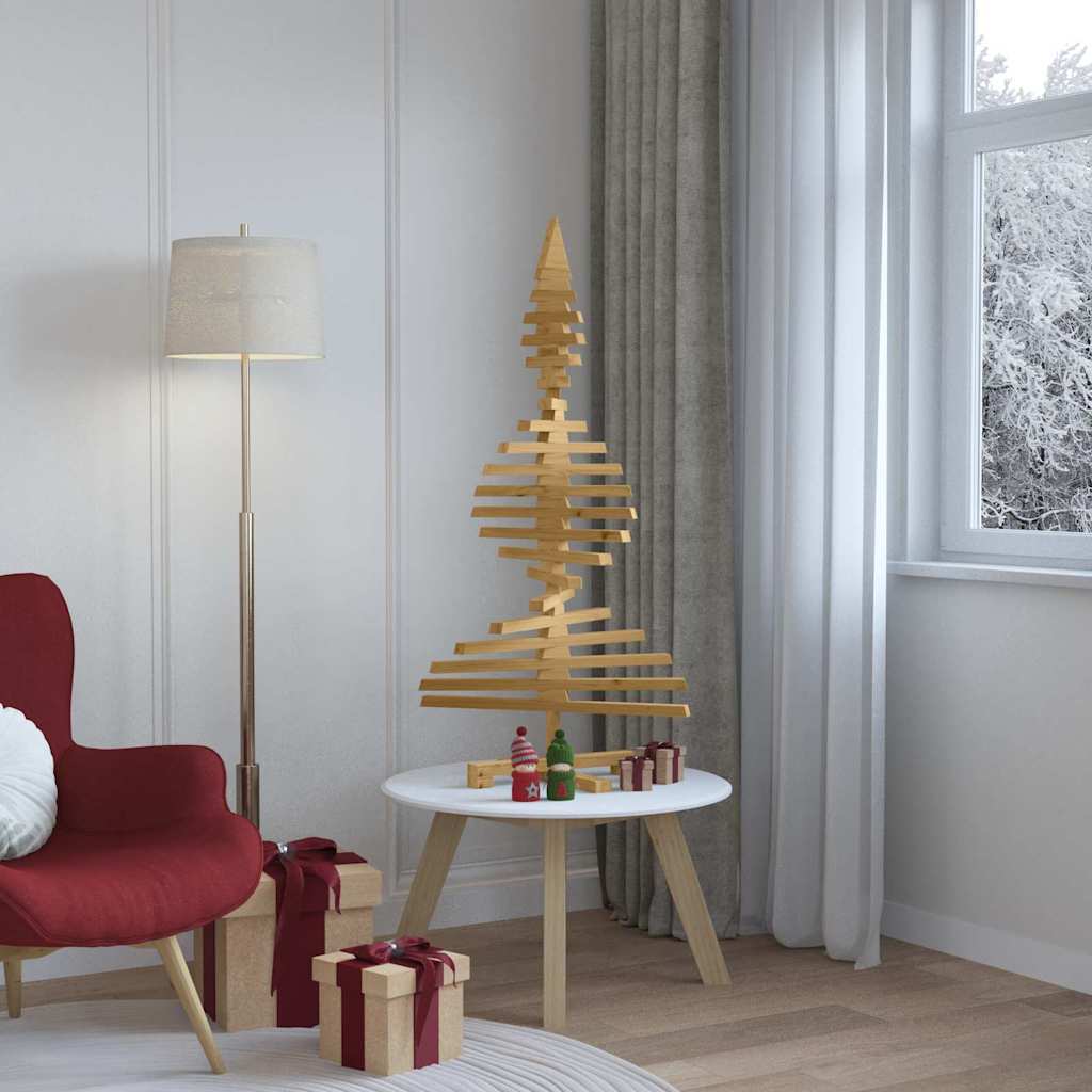 Holz Weihnachtsbaum KOTKA 120 cm Massives Kiefernholz