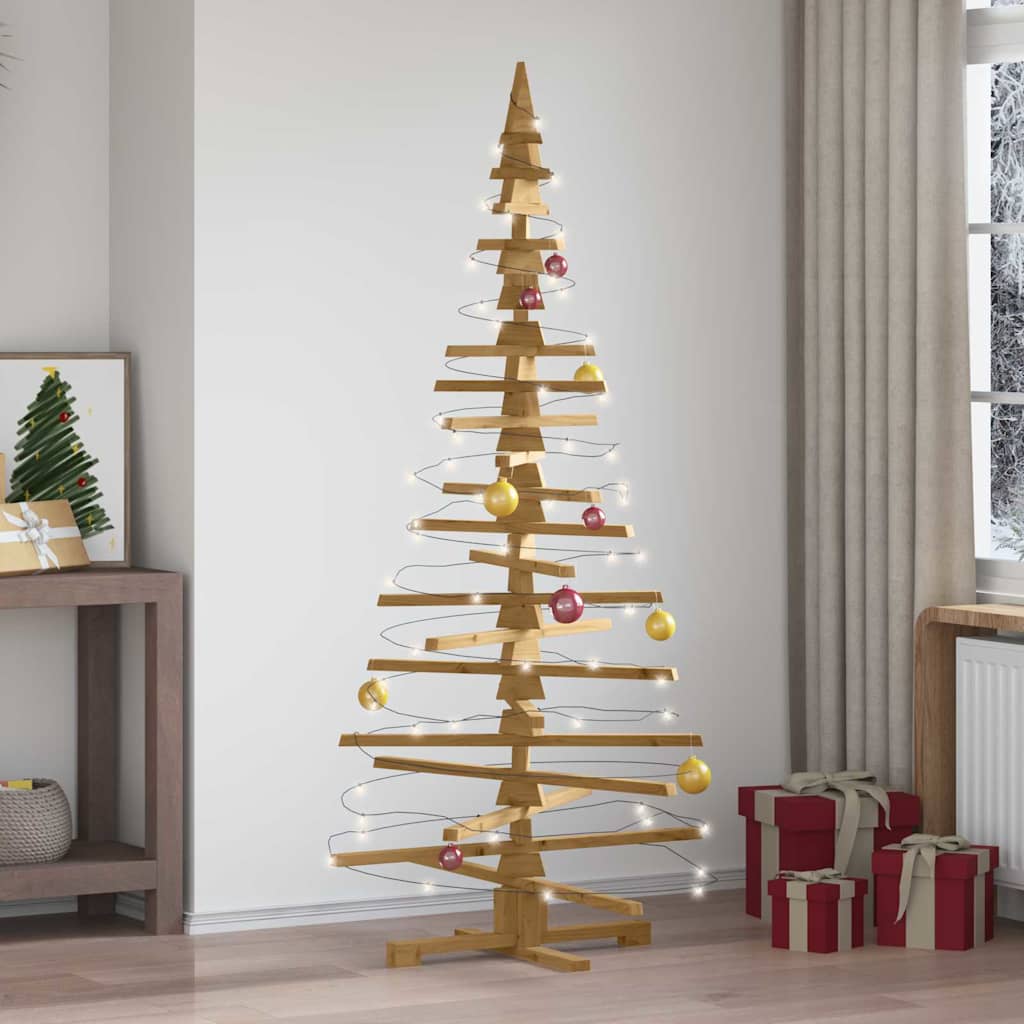 Holz Weihnachtsbaum KOTKA 180 cm Massives Kiefernholz