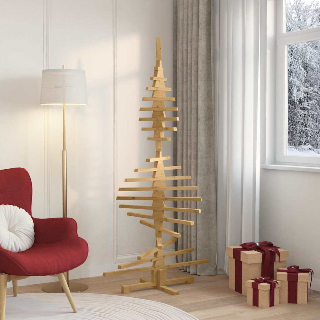 Holz Weihnachtsbaum KOTKA 180 cm Massives Kiefernholz