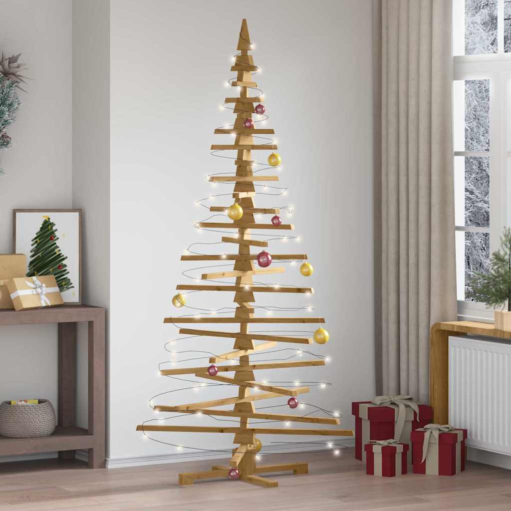 Holz Weihnachtsbaum KOTKA 210 cm Massives Kiefernholz