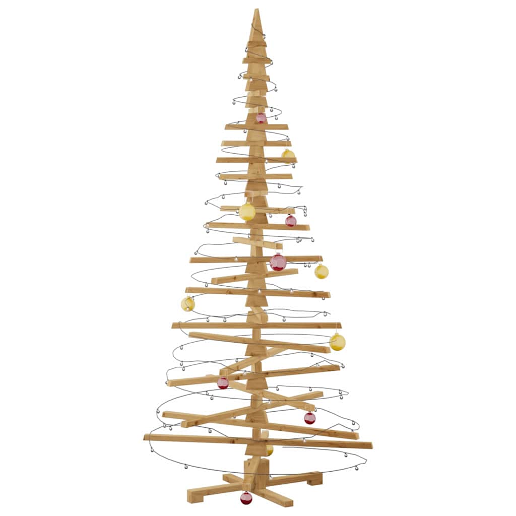 Holz Weihnachtsbaum KOTKA 210 cm Massives Kiefernholz