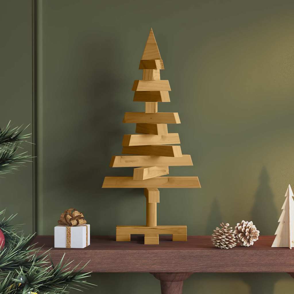 Holz Weihnachtsbaum KOTKA 60 cm Massivholz Kiefer Braun