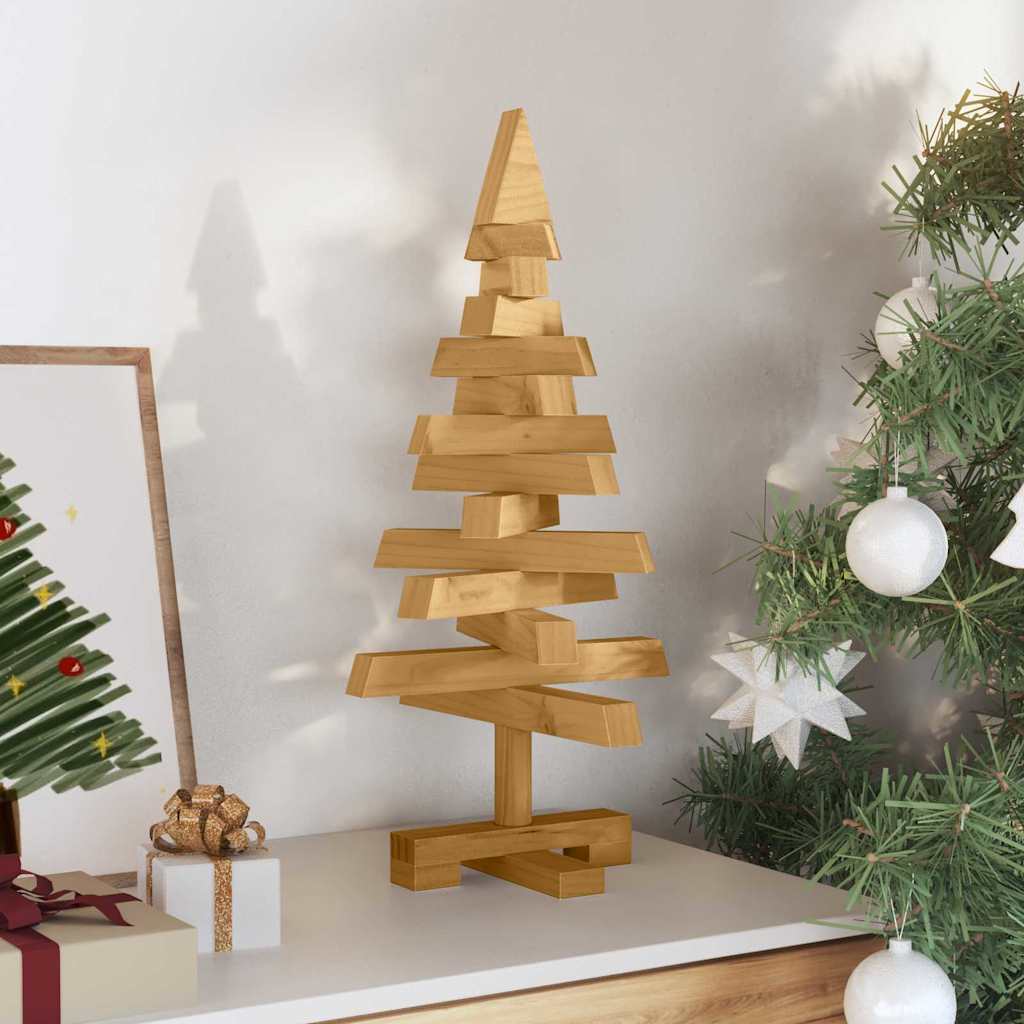 Holz Weihnachtsbaum KOTKA 60 cm Massivholz Kiefer Braun