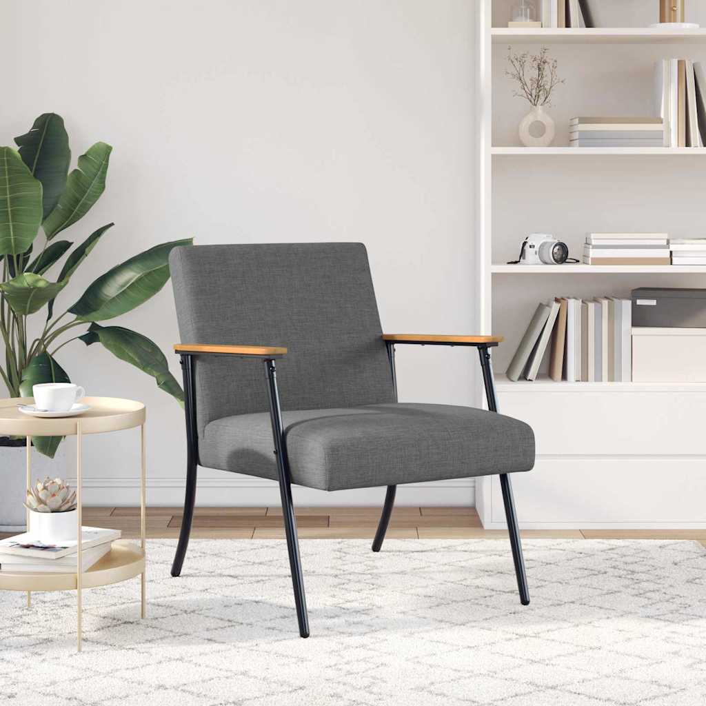 Sessel Dunkelgrau Stoff