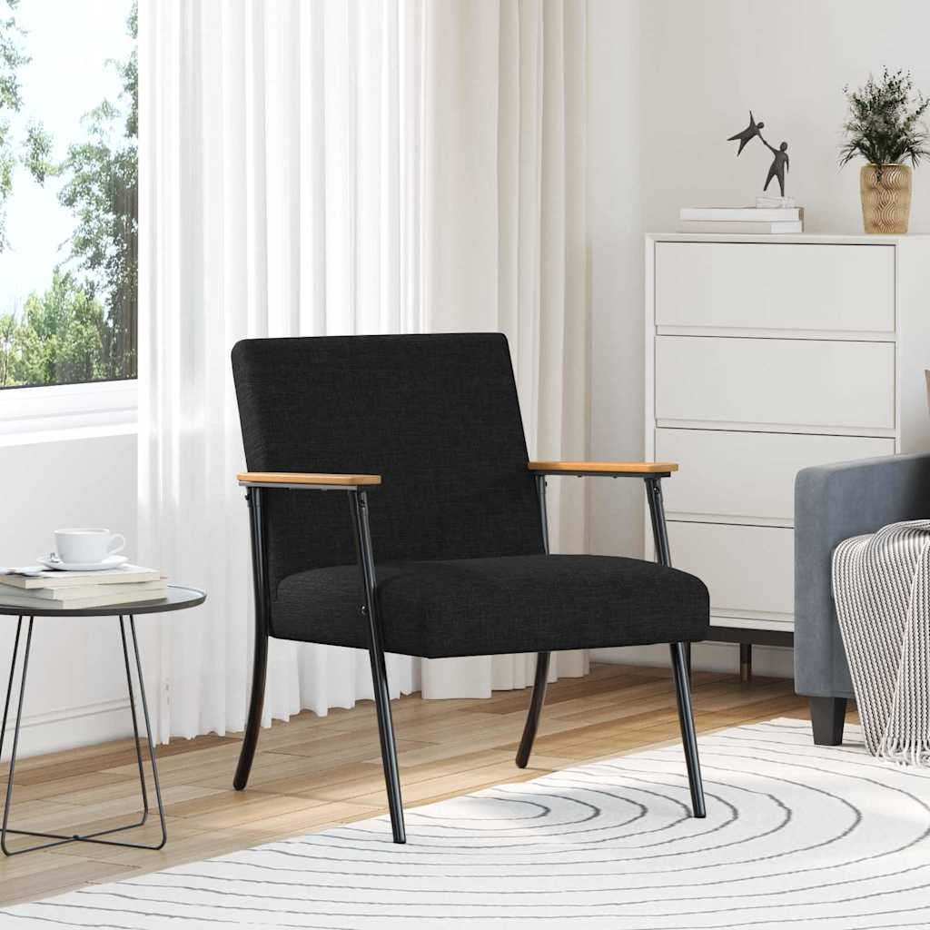 Sessel Schwarz Stoff