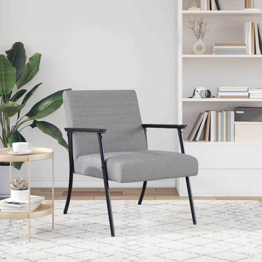 Sessel Hellgrau 59 x 75 x 78 cm Stoff