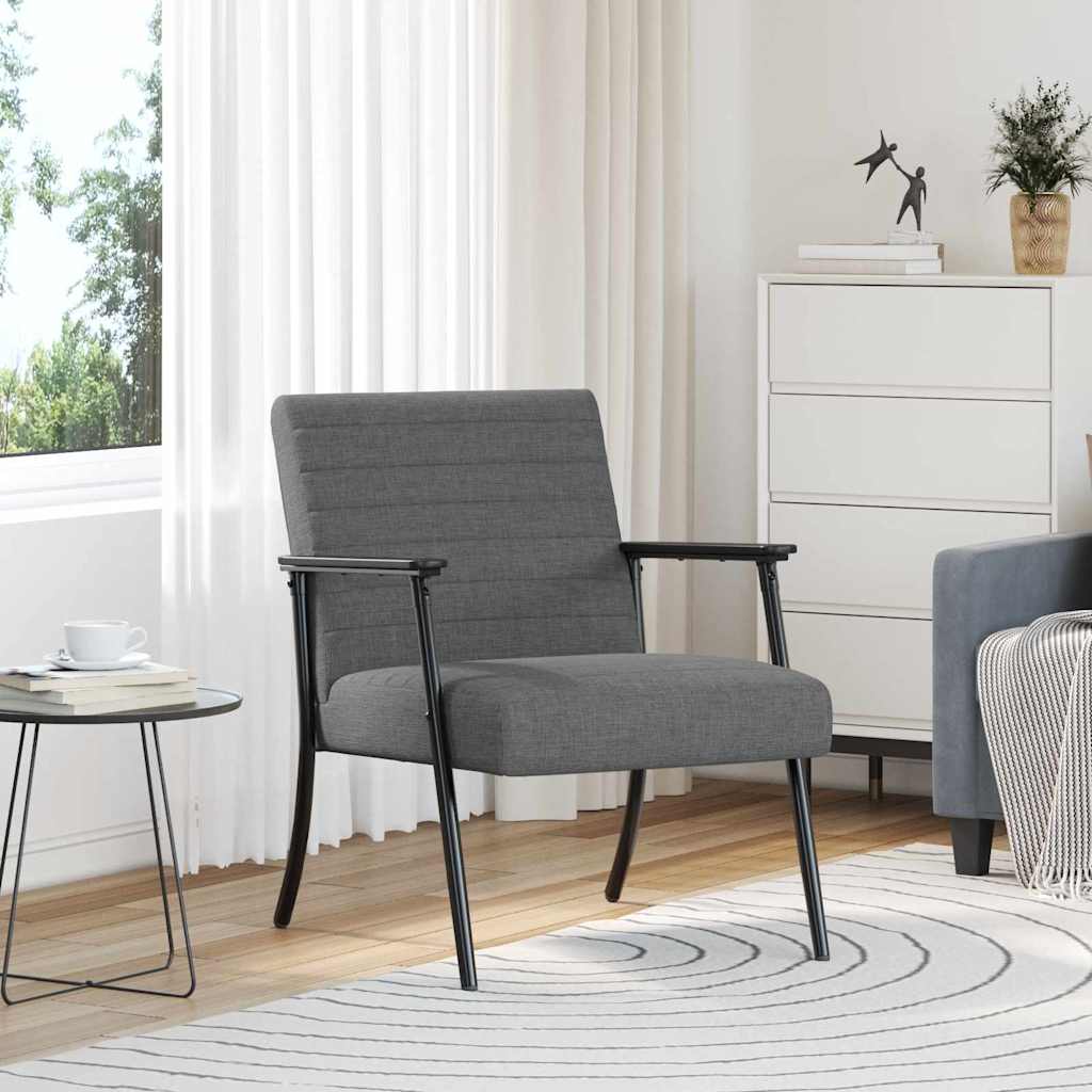 Sessel Dunkelgrau 59 x 75 x 78 cm Stoff