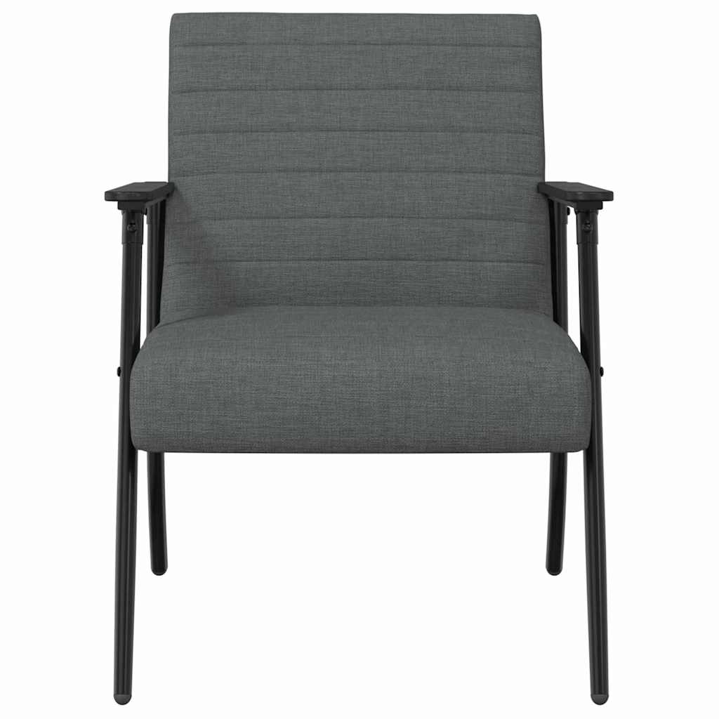 Sessel Dunkelgrau 59 x 75 x 78 cm Stoff