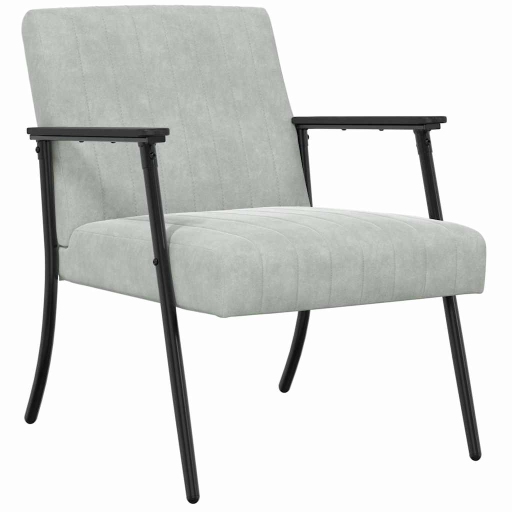 Sessel Hellgrau Samt