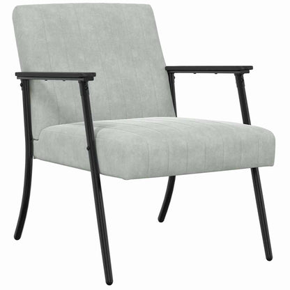 Sessel Hellgrau Samt