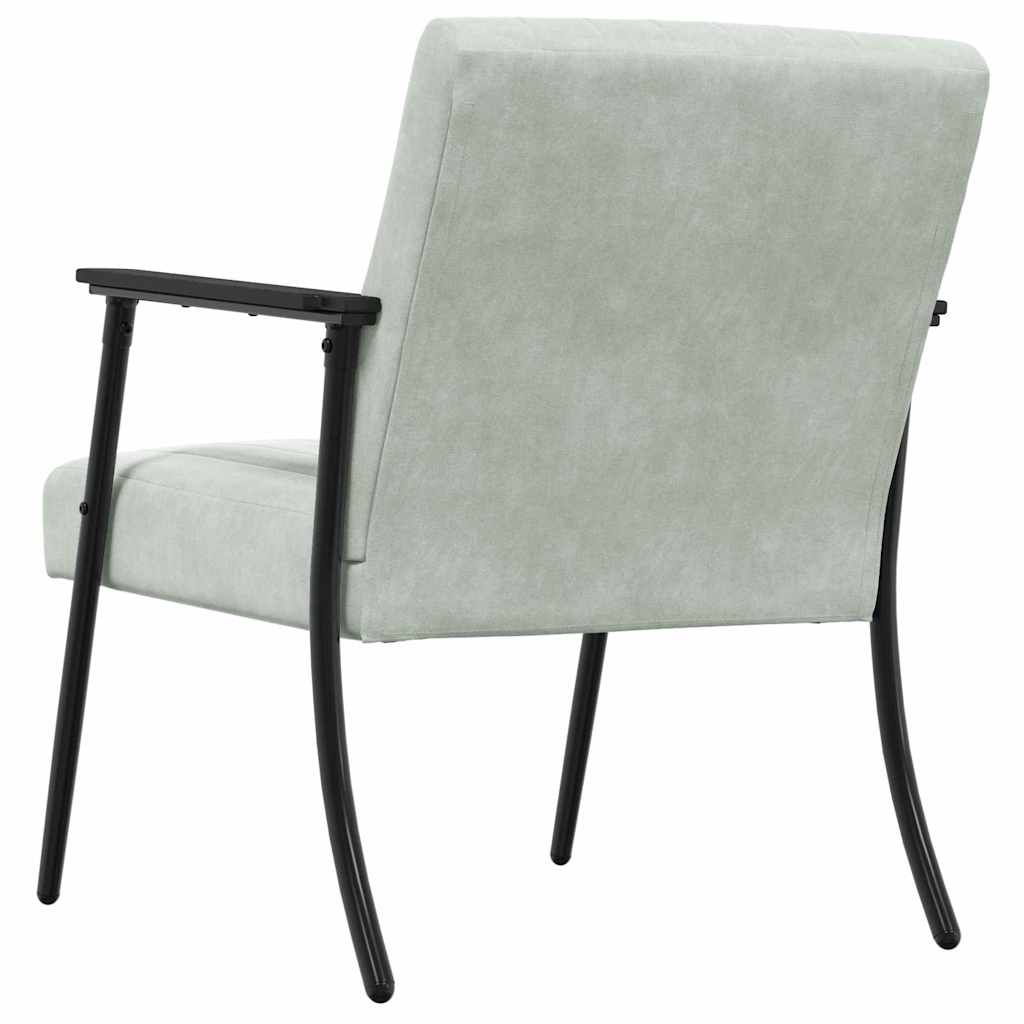 Sessel Hellgrau Samt