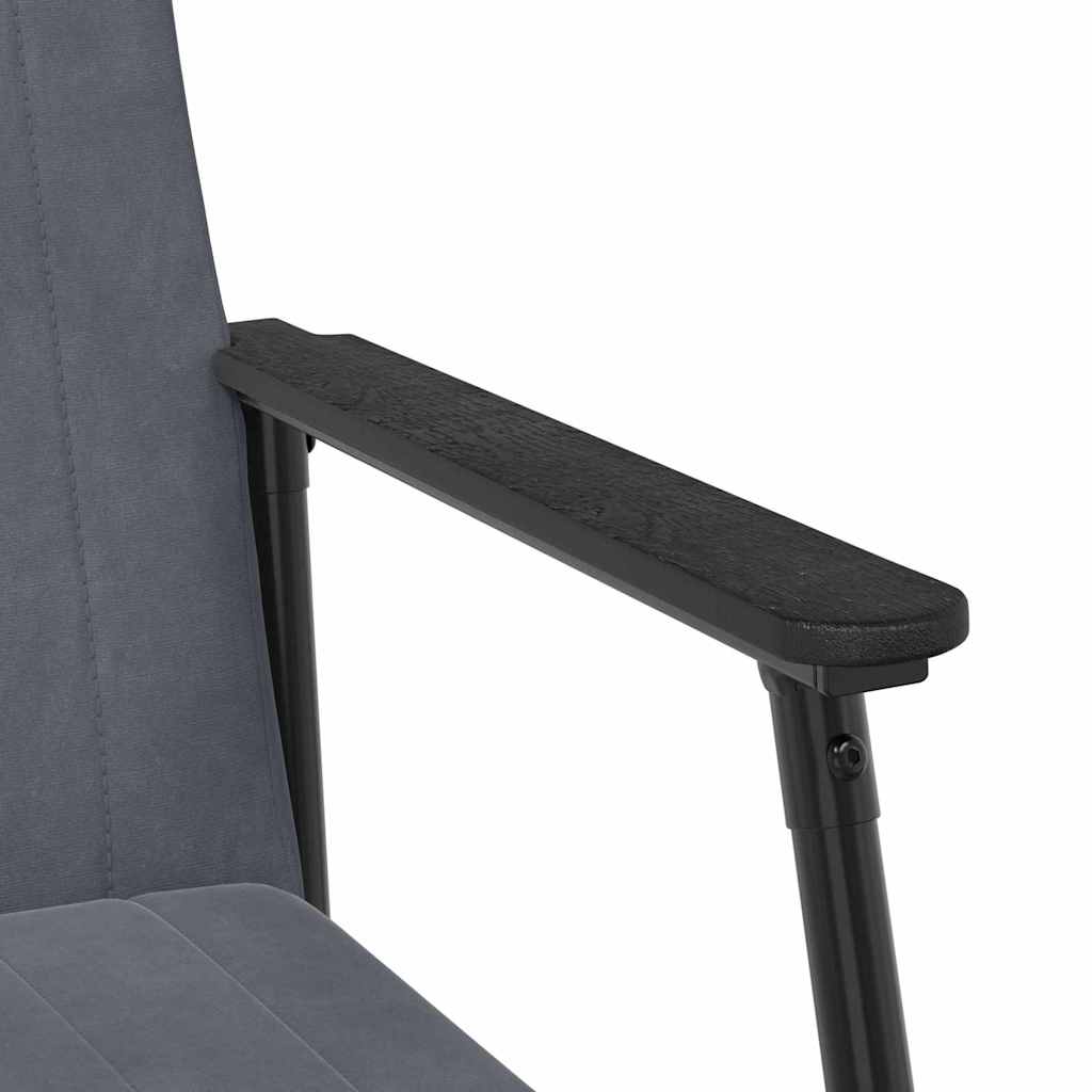 Sessel Dunkelgrau Samt