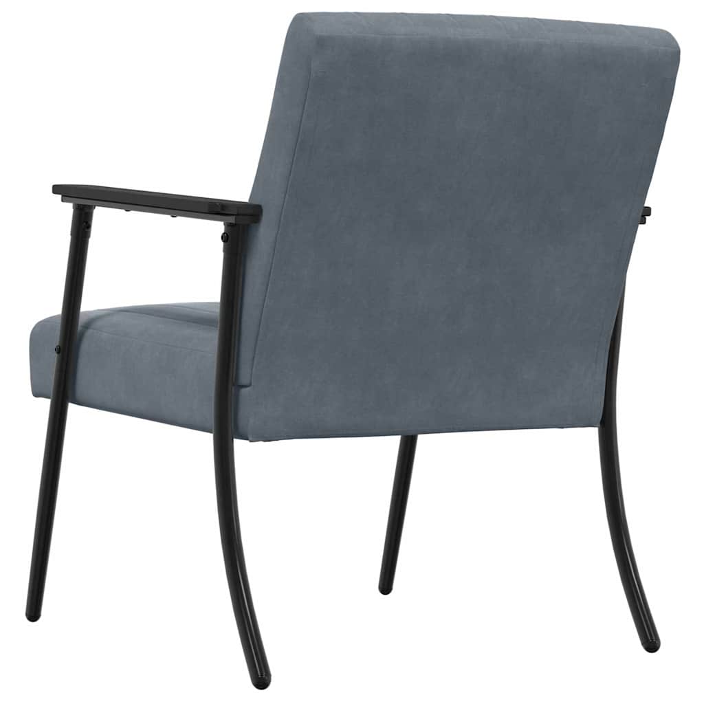 Sessel Dunkelgrau Samt