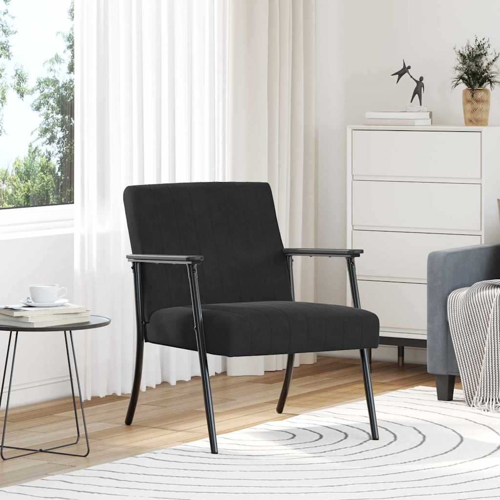 Sessel Schwarz Samt