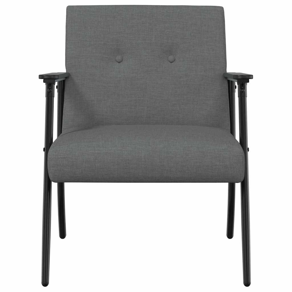 Sessel Dunkelgrau Stoff