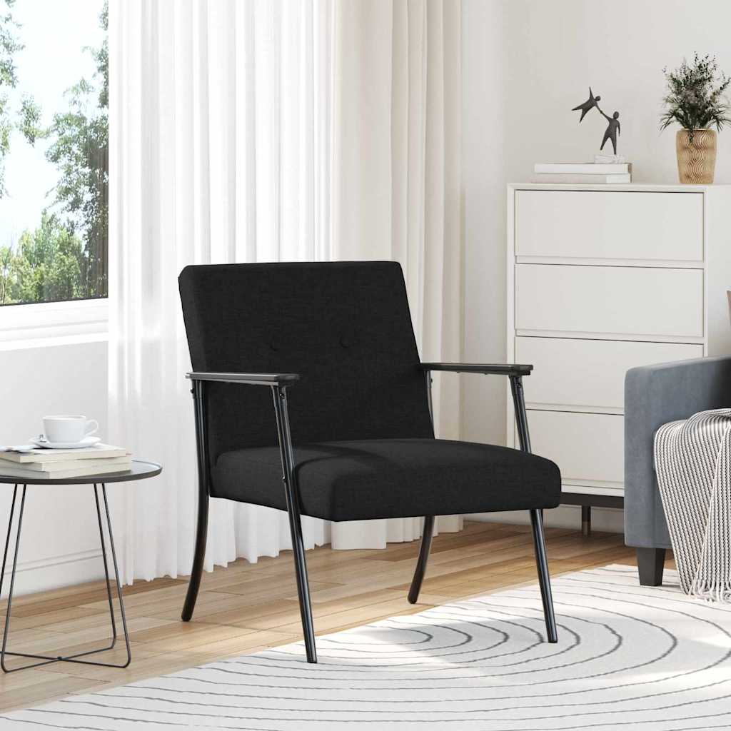 Sessel Schwarz Stoff