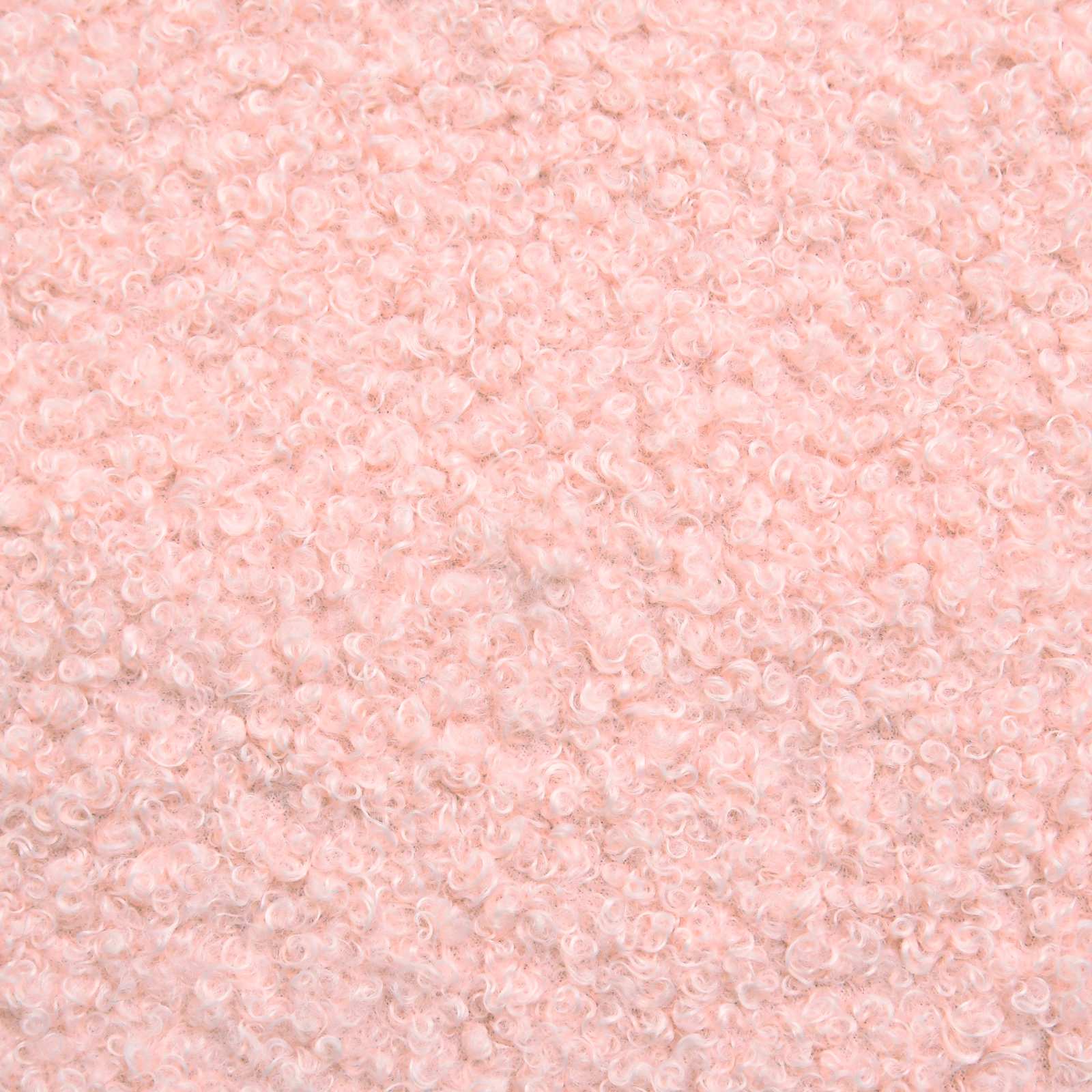 Sessel Rosa Lockiger wollähnlicher Stoff