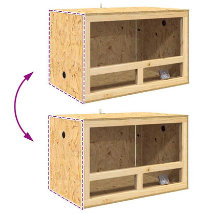 Terrarium Braun 80 x 50 x 50 cm OSB