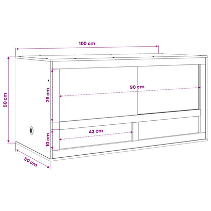 Terrarium Braun 100 x 50 x 50 cm OSB