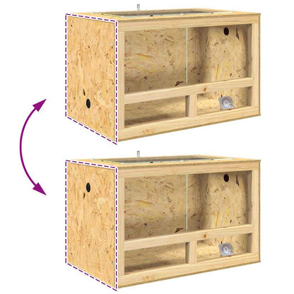Terrarium Braun 80 x 50 x 50 cm OSB