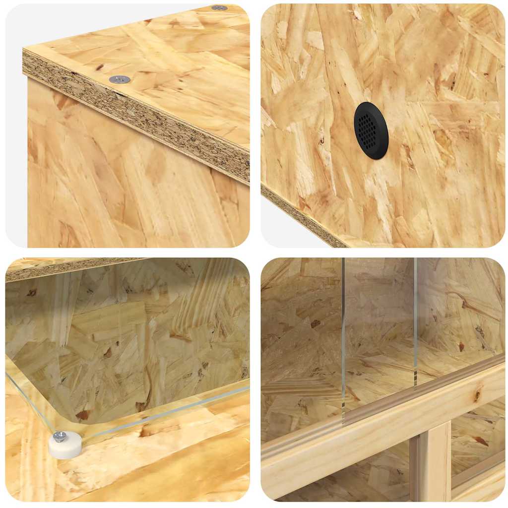 Terrarium Braun 100 x 50 x 50 cm OSB