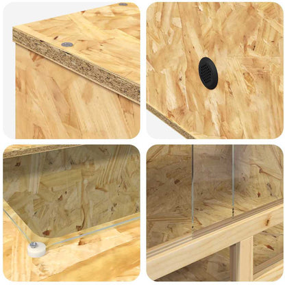 Terrarium Braun 100 x 50 x 50 cm OSB