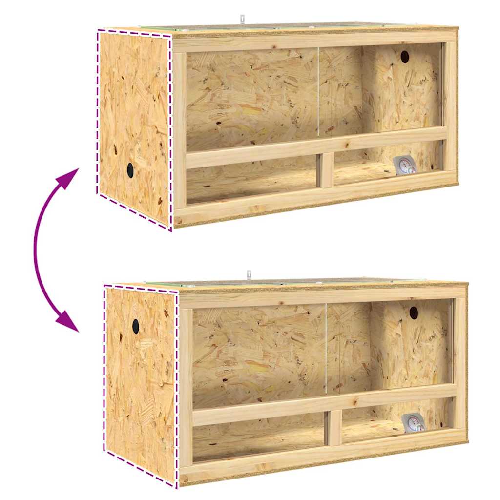 Terrarium Braun 100 x 50 x 50 cm OSB