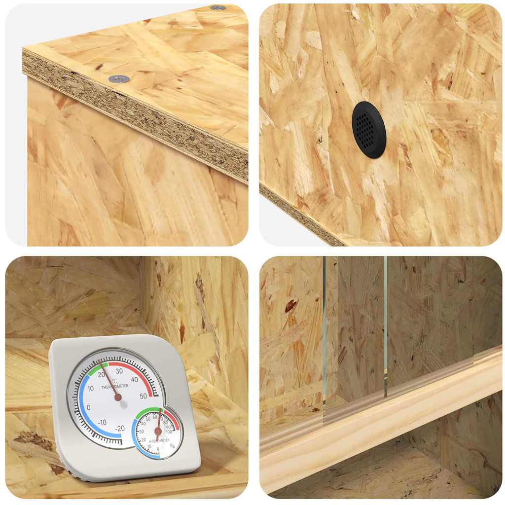 Terrarium Braun 50 x 50 x 80 cm OSB