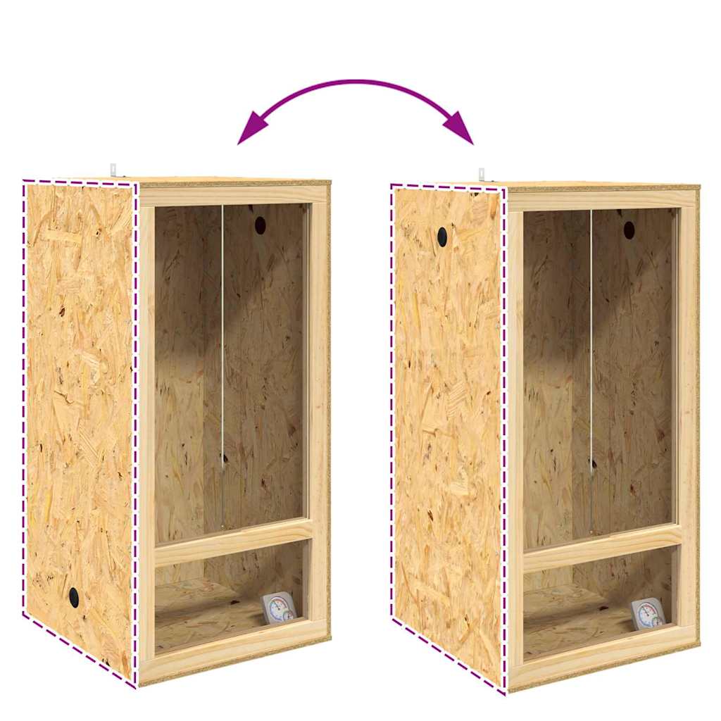 Terrarium Braun 50 x 50 x 100 cm OSB