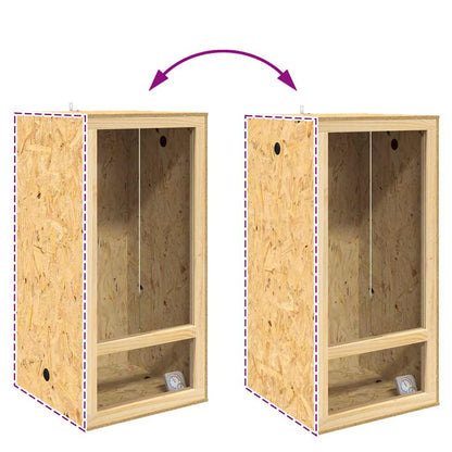 Terrarium Braun 50 x 50 x 100 cm OSB