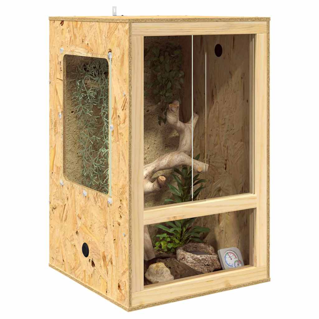 Terrarium Braun 50 x 50 x 80 cm OSB
