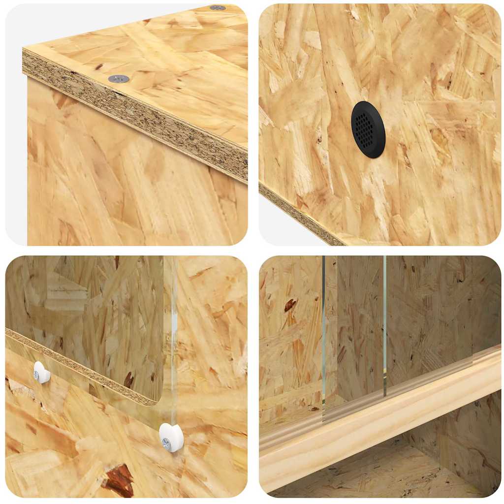 Terrarium Braun 50 x 50 x 100 cm OSB