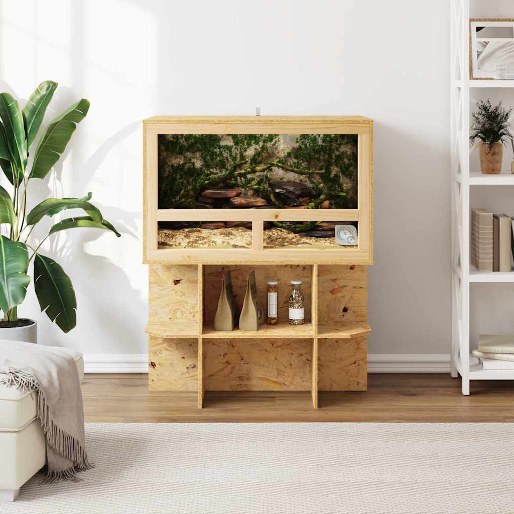 Terrarienbasis Braun 80 x 50 x 50 cm OSB