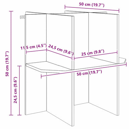 Terrarienbasis Braun 50 x 50 x 50 cm OSB