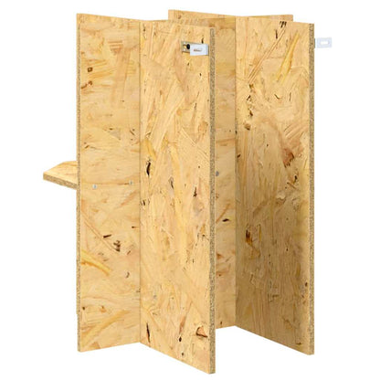 Terrarienbasis mit Regal Braun 40 x 40 x 50 cm OSB