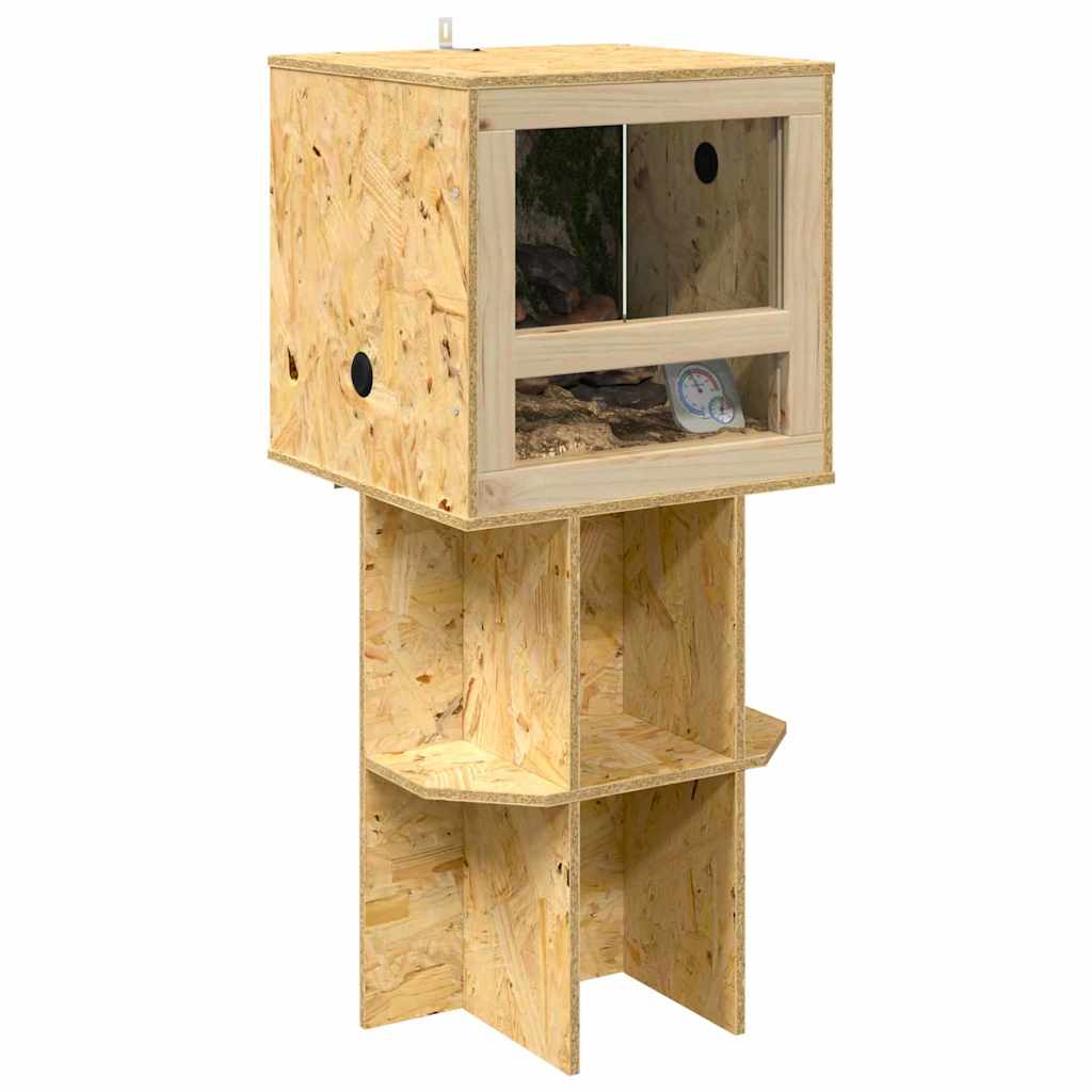 Terrarienbasis mit Regal Braun 40 x 40 x 50 cm OSB