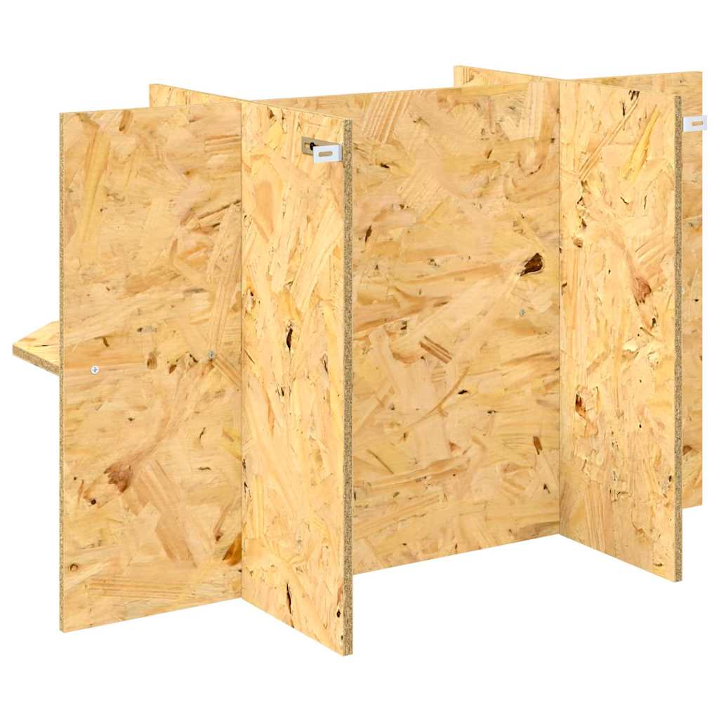 Terrarienbasis mit Regal Braun 80 x 40 x 50 cm OSB