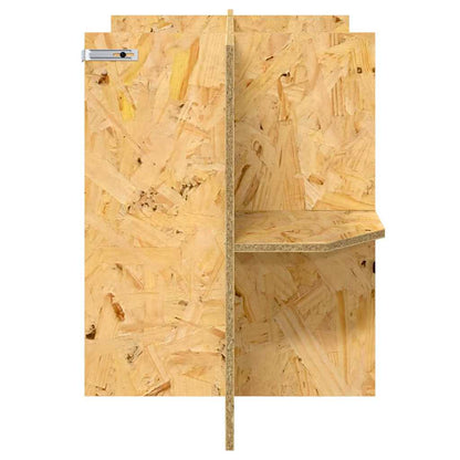 Terrarienbasis mit Regal Braun 80 x 40 x 50 cm OSB