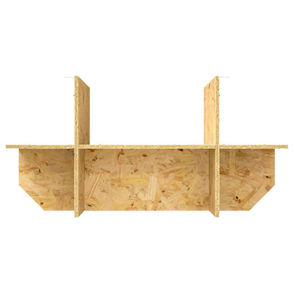 Terrarienbasis mit Regal Braun 80 x 40 x 50 cm OSB