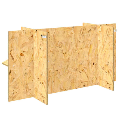 Terrarienbasis mit Regal Braun 100 x 40 x 50 cm OSB