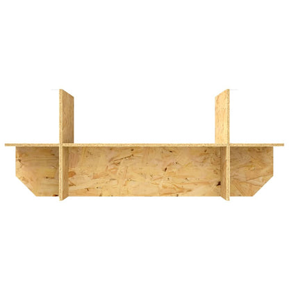 Terrarienbasis mit Regal Braun 100 x 40 x 50 cm OSB