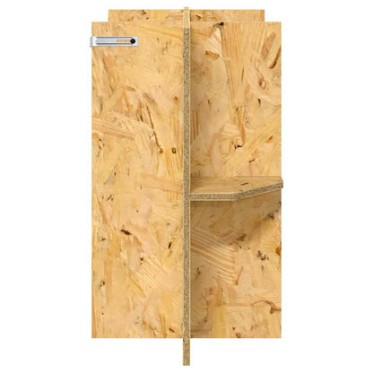 Terrarienbasis mit Regal Braun 60 x 30 x 50 cm OSB